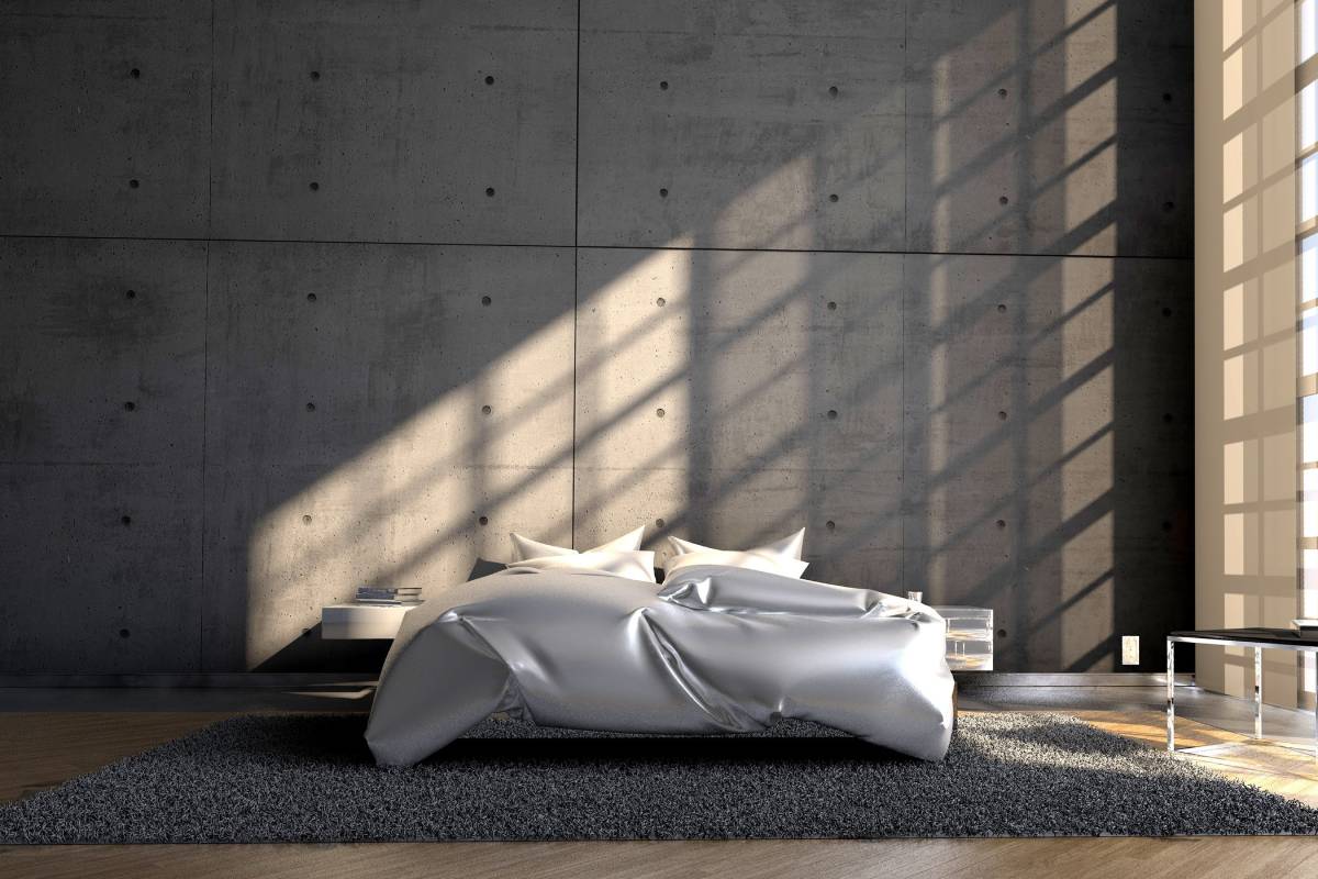 exposed concrete wall